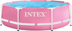 Intex Pink Metal Frame Round Pool Set 2.44mx76cm 28290 - Colorland Toys