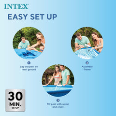 Intex Rectangular Frame Pool 2.60mx1.60x65cm 28271 - Colorland Toys