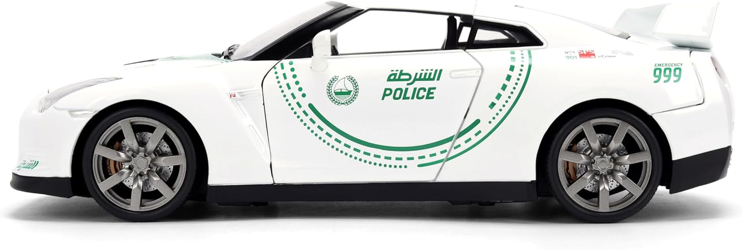 Jada Dubai Police 2009 Nissan GR-R 1:18 9337030314R00 - Colorland Toys