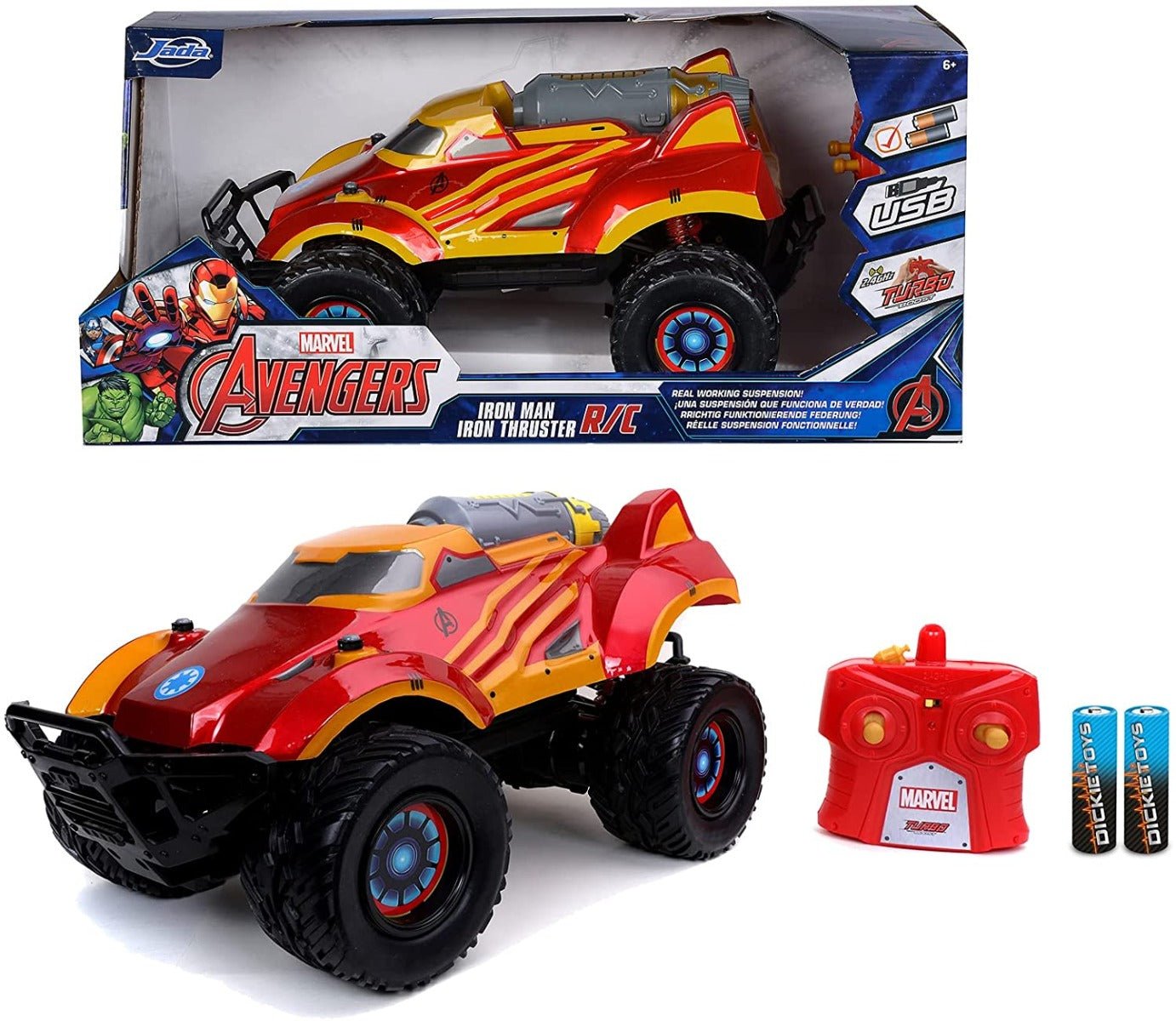 Jada Marvel RC Iron Thruster 1:14 Scale 253228002 - Colorland Toys