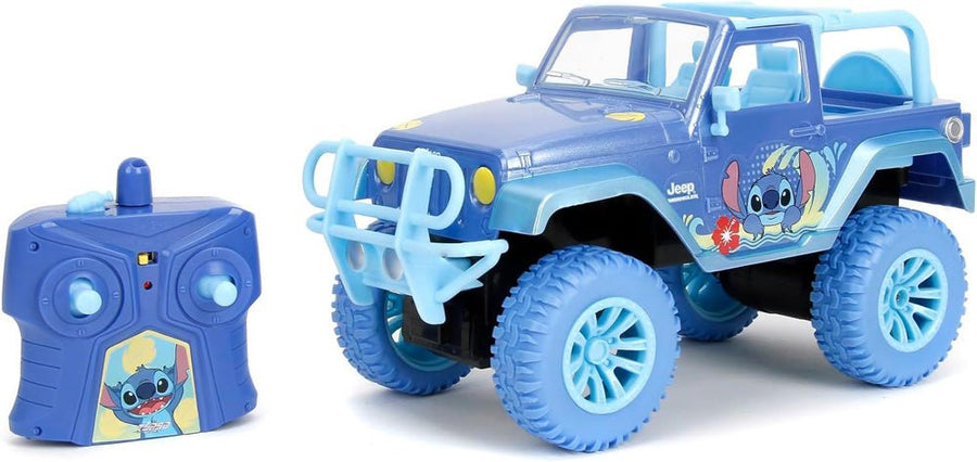 Jada Stitch Jeep Wrangler Radio Control RC Car 1:16 Scale 253075010