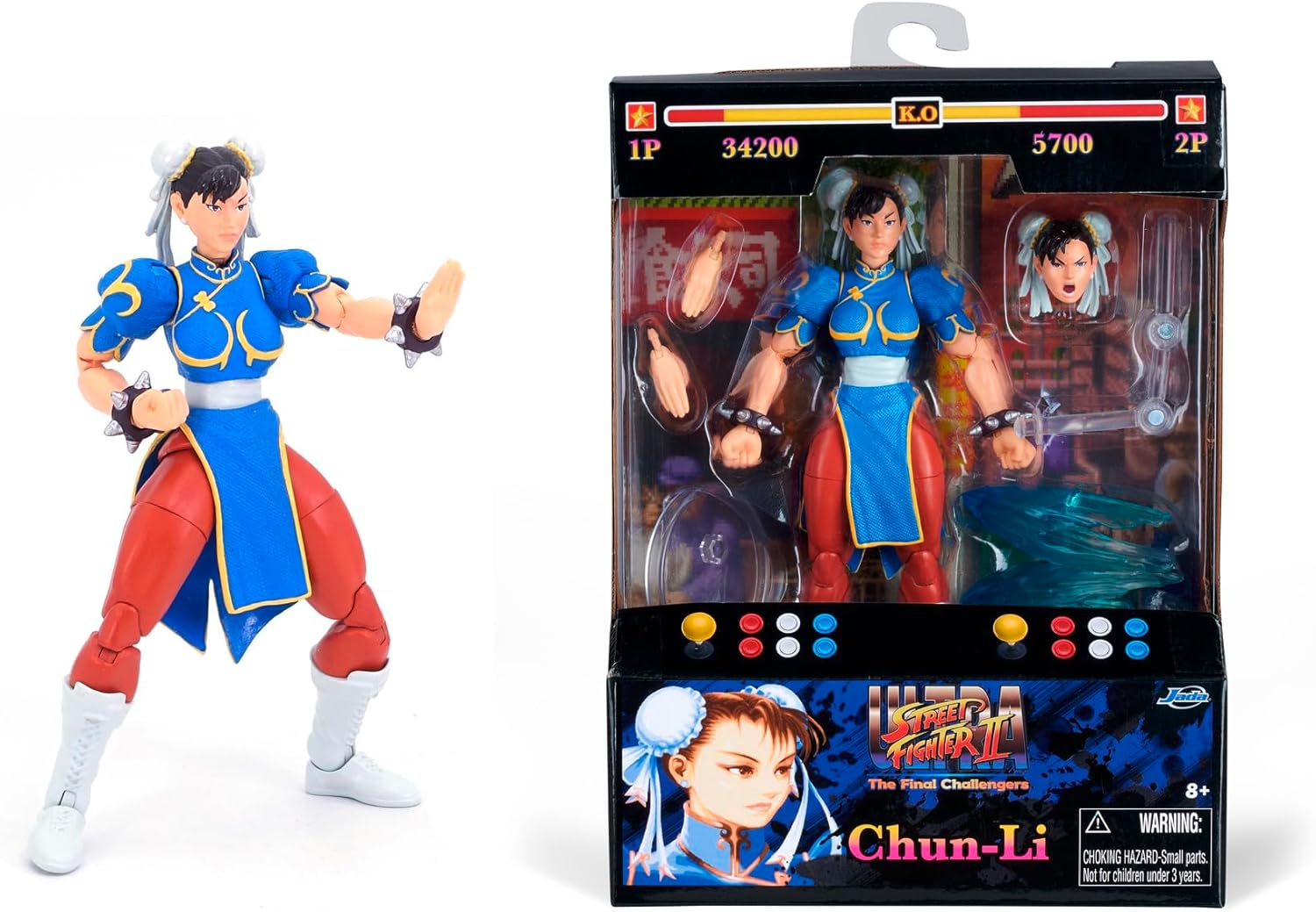 Jada Street Fighter II Chun - Li Action Figure 6inch 253252026 - Colorland Toys