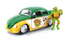 Jada Teenage Muntant Ninja Turtle Michelangelo & 1959 Volkswagen Drag Beetle 1:24 - Colorland Toys