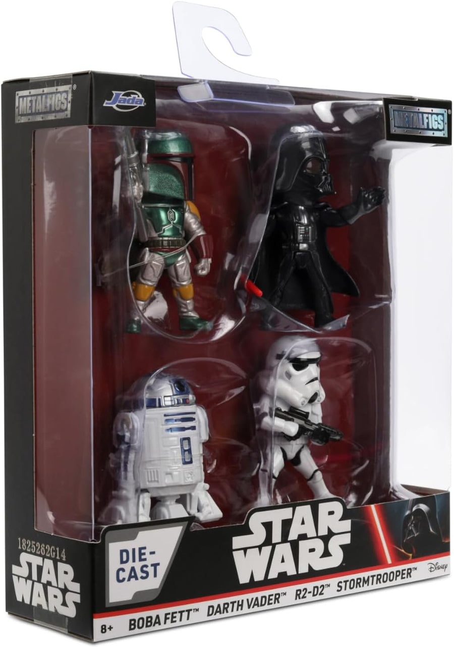 Jada Toys Star Wars 4-Pack Figures 2.5" Wave 1 – Collectible Mini Figures