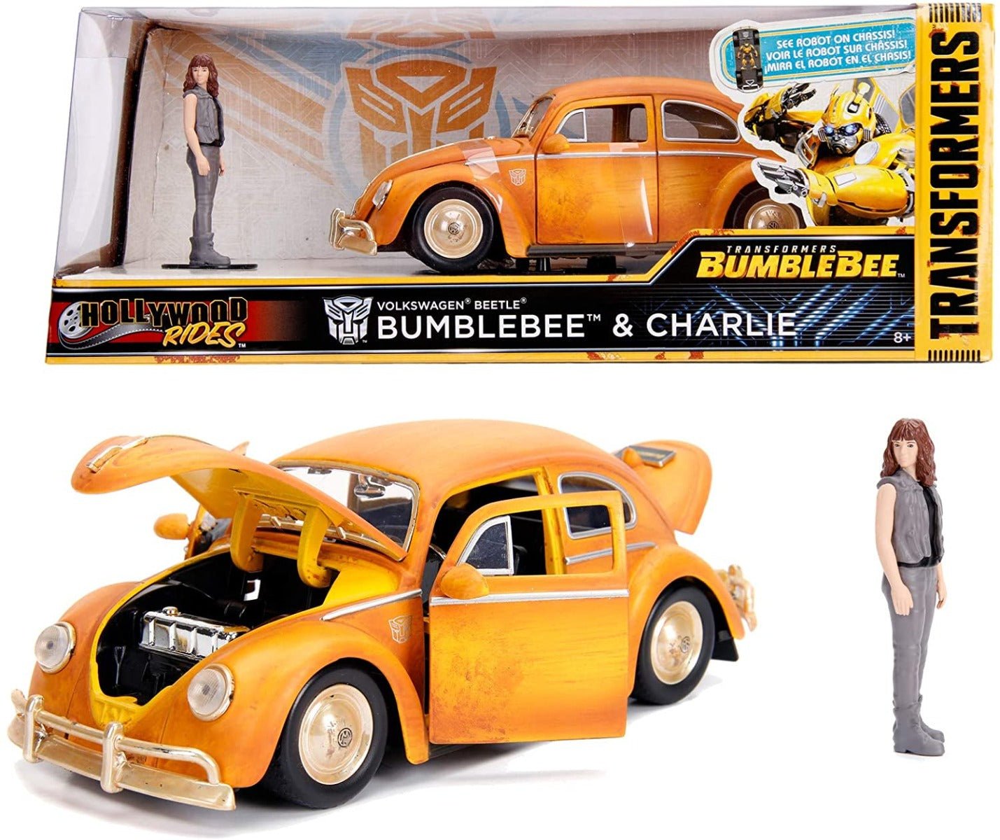 Jada Transformer Bumblebee Volkswagen Beetle 1:24 253115000 - Colorland Toys