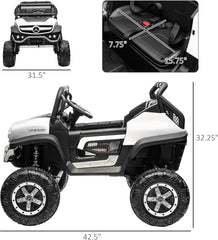 Jeep Benz Unimog Small White 2M SMBJL199 - Colorland Toys