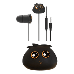 Jellie Drops Wired Earphones Black 3.5mm EP502BL - Colorland Toys
