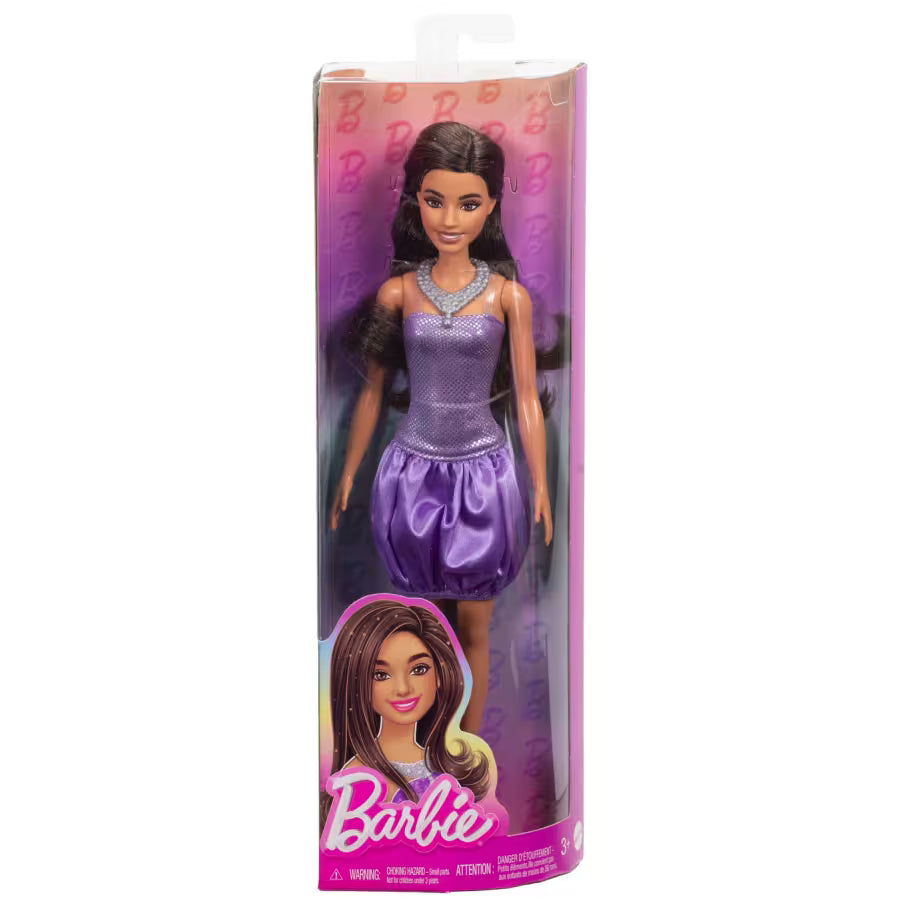 Barbie Fashionistas Doll - Purple Bubble Hem HYT92 - Colorland Toys