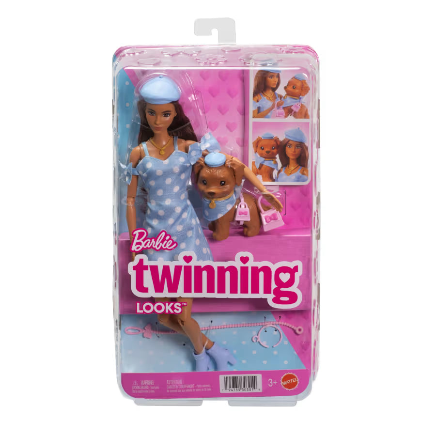 Barbie Twinning Looks - Brunette Doll JFP38 - Colorland Toys