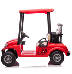 JS390 Electric Kids Golf Cart Ride - On with Remote | Red | 1 - 6 Years - Colorland Toys