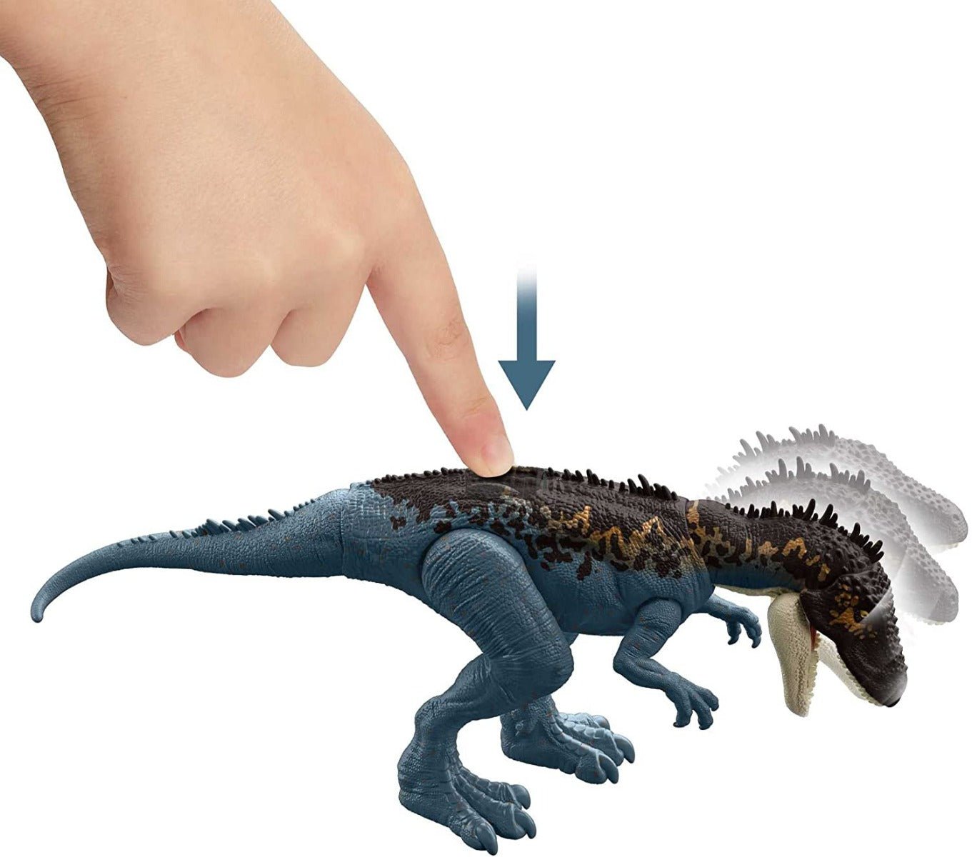 Jurassic World Dino Escape Mega Destroyers Carcharodontosaurus Blue HCM04/GWD60 - Colorland Toys
