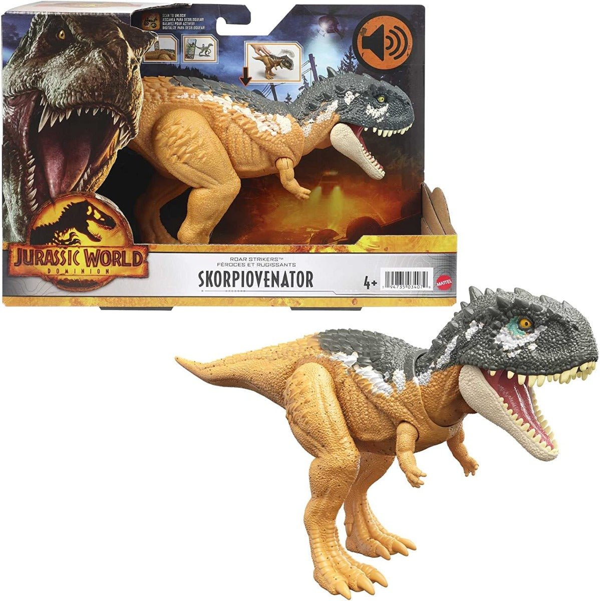 Jurassic World Dominion Roar Strikers - Skorpiovenatorn HDX37/HDX17 - Colorland Toys