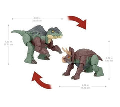 Jurassic World Fierce Changers Giganotosaurus & Nasutoceratops Action Figure HPD33 - Colorland Toys