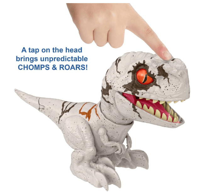 Jurassic World Uncaged Rowdy Roars Speed White Dino Figure GWY57 - Colorland Toys