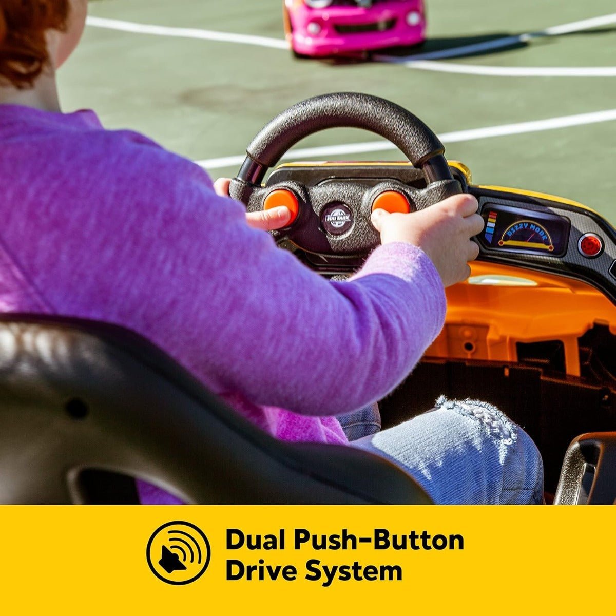 Kamikaze Bolt Ride On Yellow CT - 326 - Colorland Toys