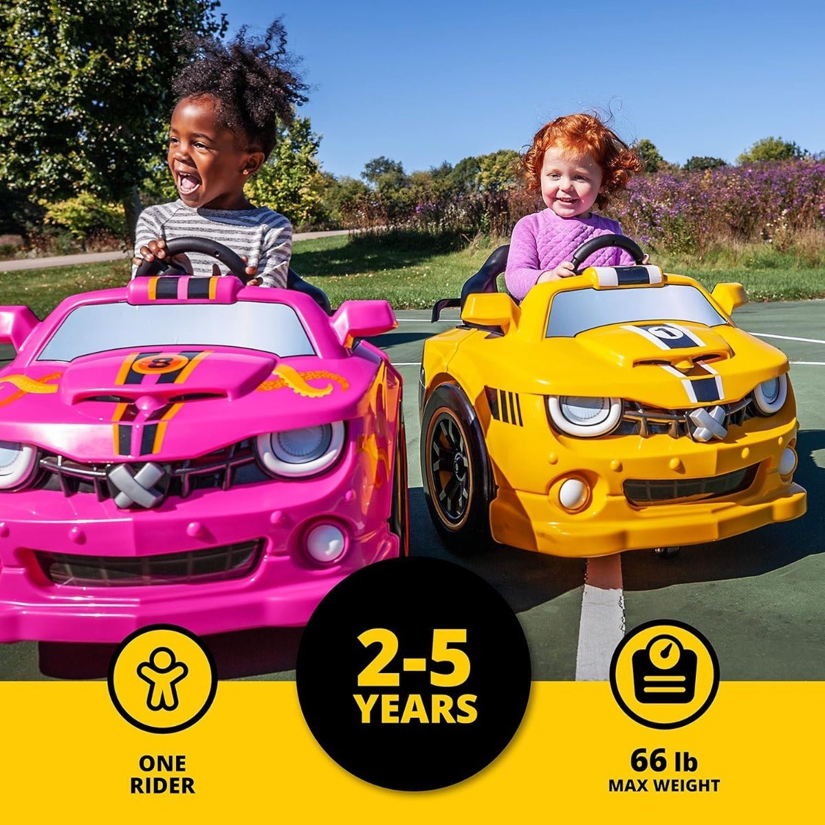 Kamikaze Bolt Ride On Yellow CT - 326 - Colorland Toys