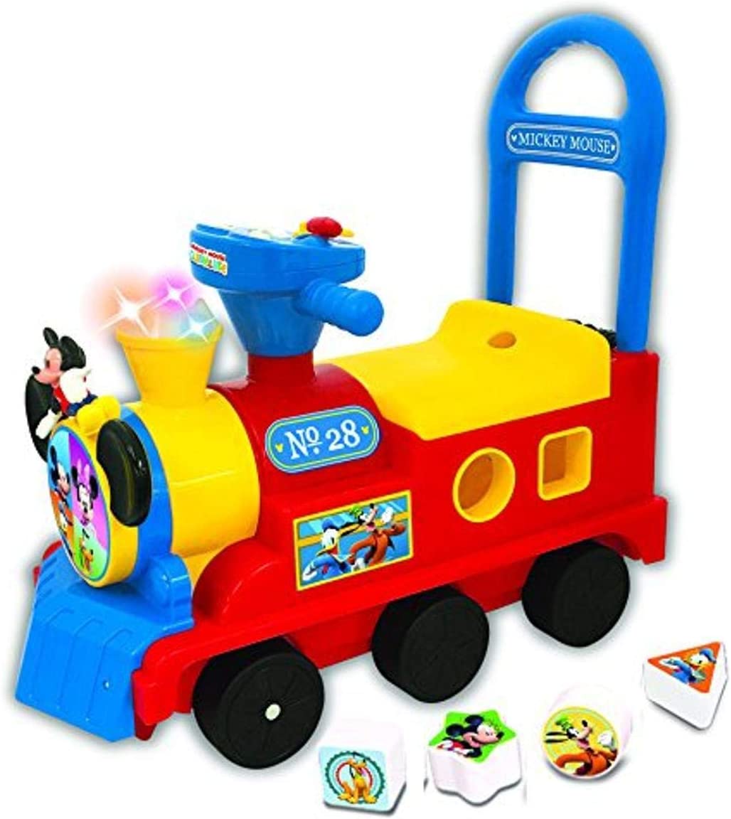 Kiddieland Disney Mickey Mouse Clubhouse Play and Sort Activity Train Ride - On 054874 - Colorland Toys