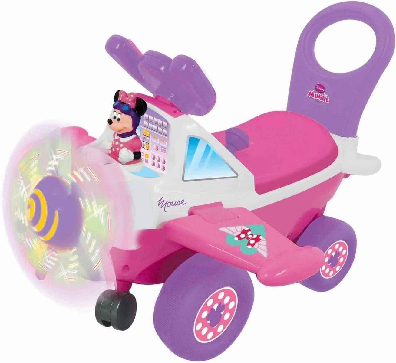 Kiddieland Lights and Sounds Minnie Activity Plane Ride - On 53207 - Colorland Toys