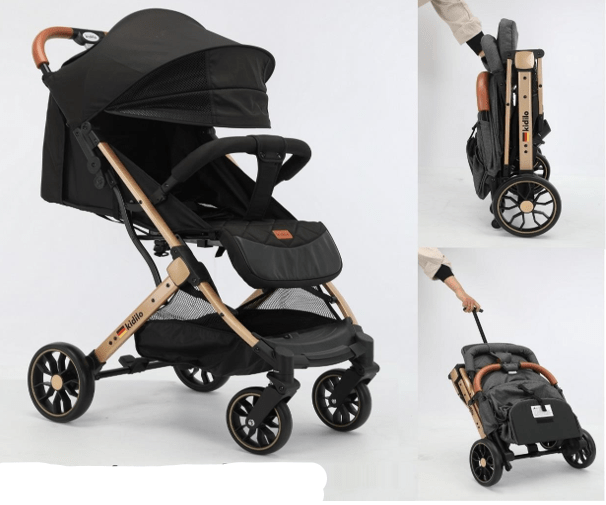 Kidilo Baby Aircraft Stroller Black K10/S5145 - Colorland Toys