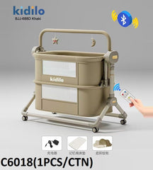 Kidilo Electric Baby Cradle Light Khaki BJJ - 688D/C6019 - Colorland Toys