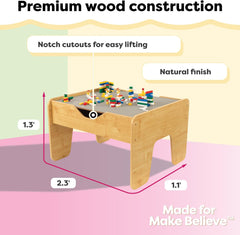 Kidkraft 2 in 1 Activity Table with Board Gray/Natural - Colorland Toys