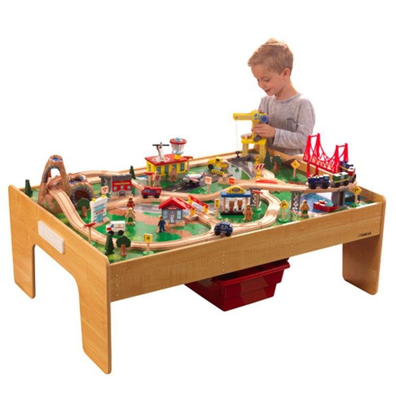 Kidkraft Adventure Town Railways Set & Table - Colorland Toys