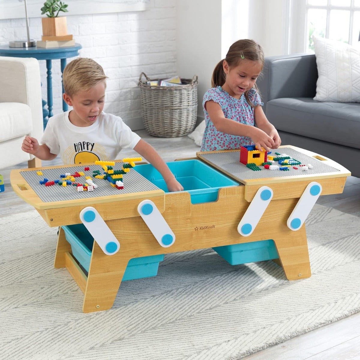 Kidkraft Building Bricks Play N Store Activity Table 17512 - Colorland Toys
