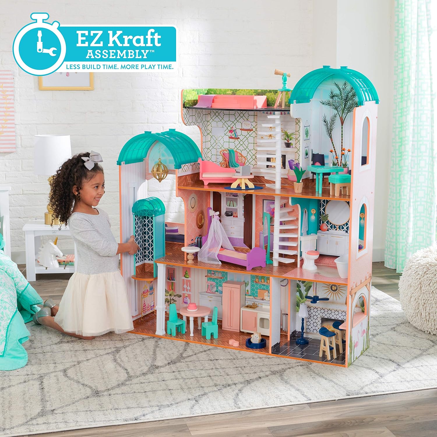 Kidkraft Camila Mansion Dollhouse 65986 - Colorland Toys