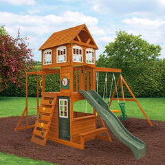 Kidkraft Cranbrook Wooden Swing Set / Playset - Colorland Toys