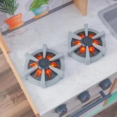 Kidkraft Let's Cook Wooden Play Kitchen - NATURAL COLOR - Colorland Toys