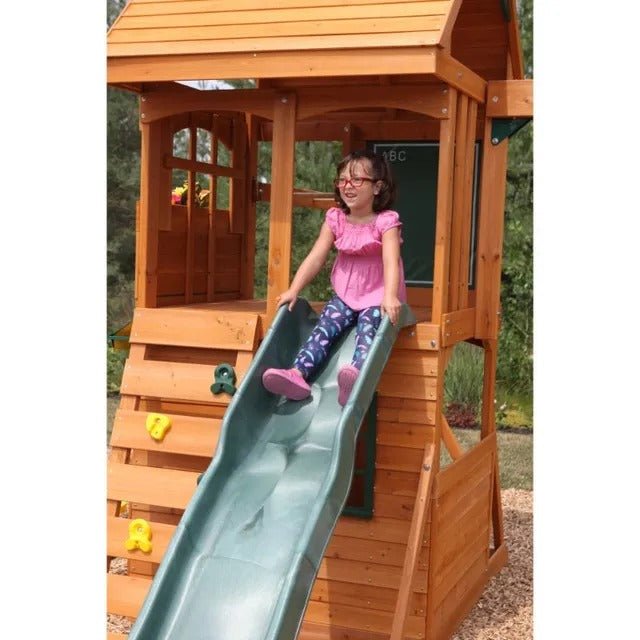 Kidkraft Ridgeview Deluxe Clubhouse Wooden Swing Set / Playset - Colorland Toys