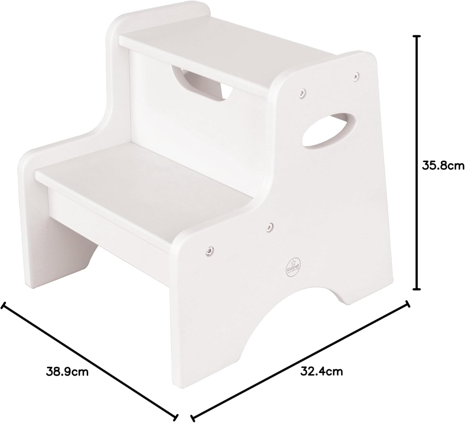 Kidkraft Two - Step Stool - White - Colorland Toys