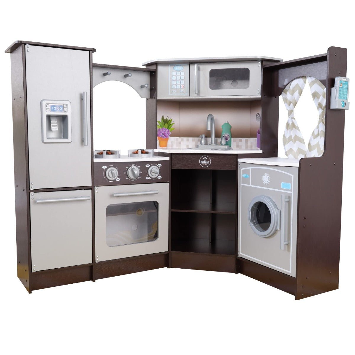 Kidkraft Ultimate Corner Play Kitchen Espresso - Colorland Toys