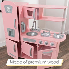Kidkraft Vintage Play Kitchen Pink 53179 - Colorland Toys