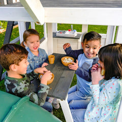 KidKraft Wrangler Way Swing Set – Wooden Playhouse & Slides - Colorland Toys