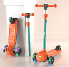 Kids 3 - Wheeled Scooter Orange 103 - 39 - Colorland Toys