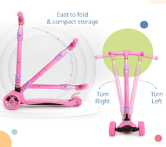 Kids 3 - Wheeled Scooter Pink 103 - 39 - Colorland Toys