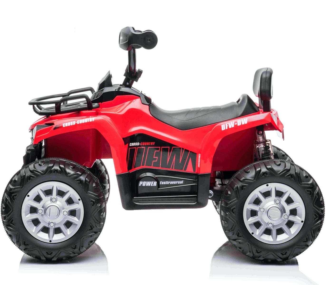 Kids Electric ATV Quadbike Ride - On – 12V Red (JS009) - Colorland Toys