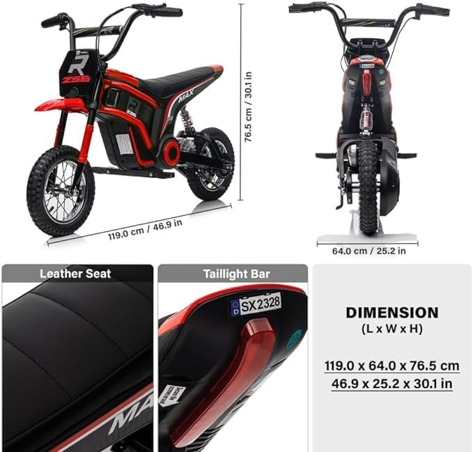 Kids Motorbike Pink LB - 350EL/SX2328 - Colorland Toys