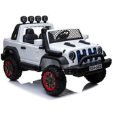 Kids Power Riding Jeep White LB - 2033EL - Colorland Toys
