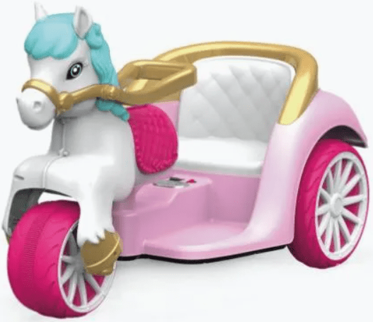 Kids Rideon Carriage With Light and Music Pink 602 - Colorland Toys