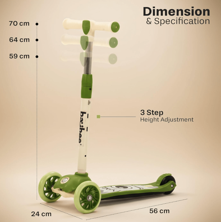 Kids Scooter Light Green PY816 - Colorland Toys