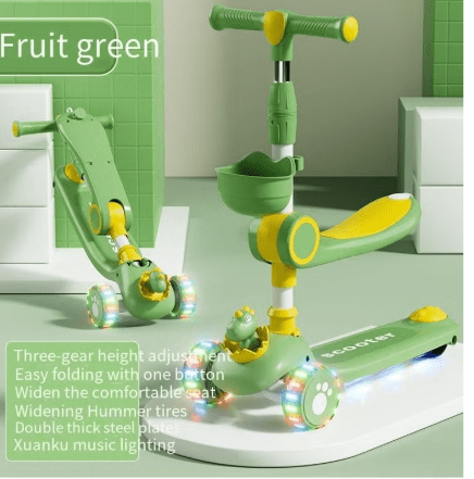 Kids Scooty Green ST766/S1159 - Colorland Toys