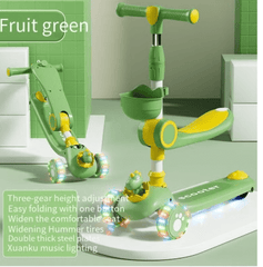 Kids Scooty Green ST766/S1159 - Colorland Toys