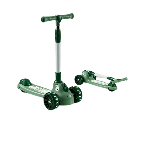 Kids Three Wheeled Scooter Green Y - ST1818B/S1161 - Colorland Toys