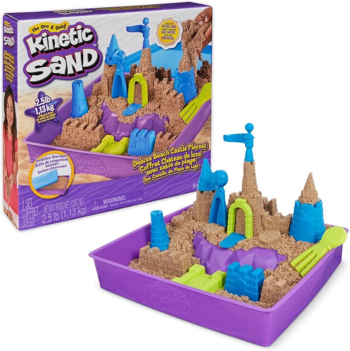 Kinetic Sand Deluxe Castle Playset 6067801 - Colorland Toys