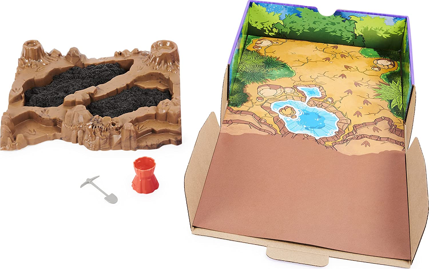 Kinetic Sand Dino Dig Playset with 10 Hidden Dinosaur Bones 6055874 - Colorland Toys