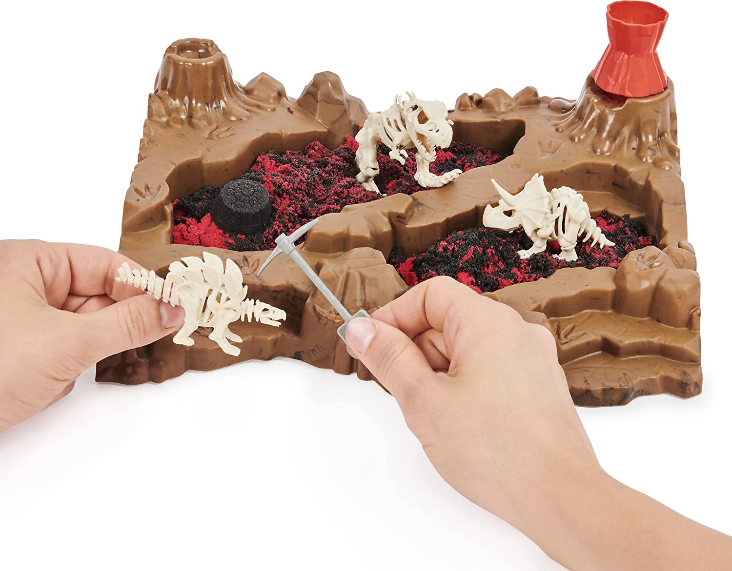 Kinetic Sand Dino Dig Playset with 10 Hidden Dinosaur Bones 6055874 - Colorland Toys