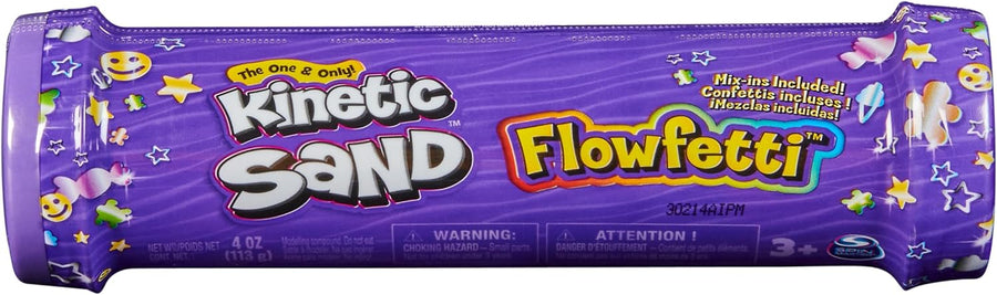 Kinetic Sand Flowfetti 4oz Playset with Roller & Confetti Shapes