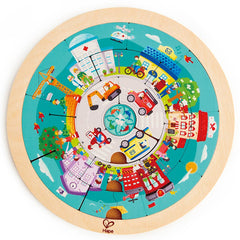 Hape Jobs Roundabout Puzzle E1624 - Colorland Toys